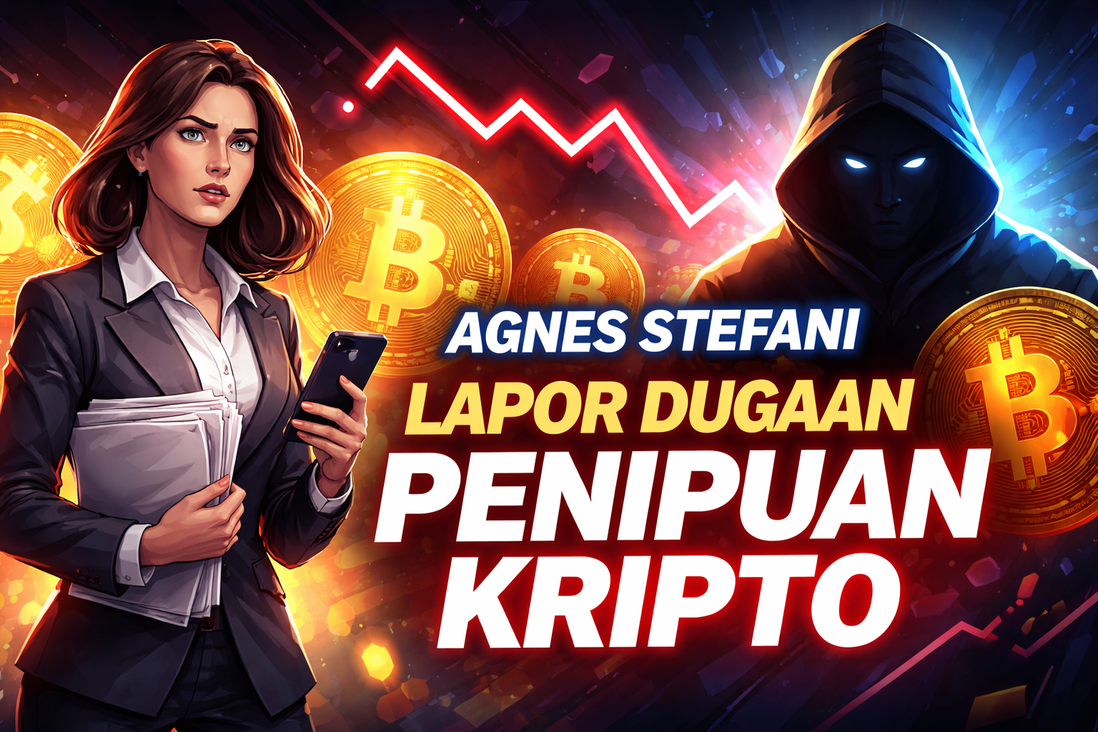 Agnes Stefani Laporkan Dugaan Penipuan Kripto