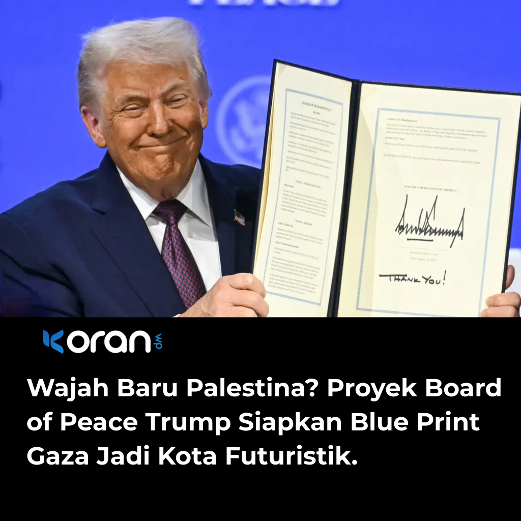 Wajah Baru Palestina? Proyek Board of Peace Trump Siapkan Blue Print Gaza Jadi Kota Futuristik