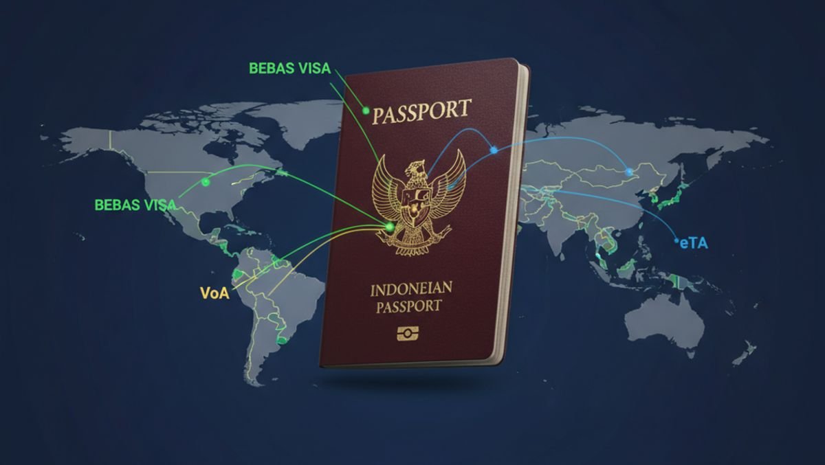 Kekuatan Paspor Indonesia Meningkat, Kini Akses Bebas Visa Tembus ke 88 Negara.