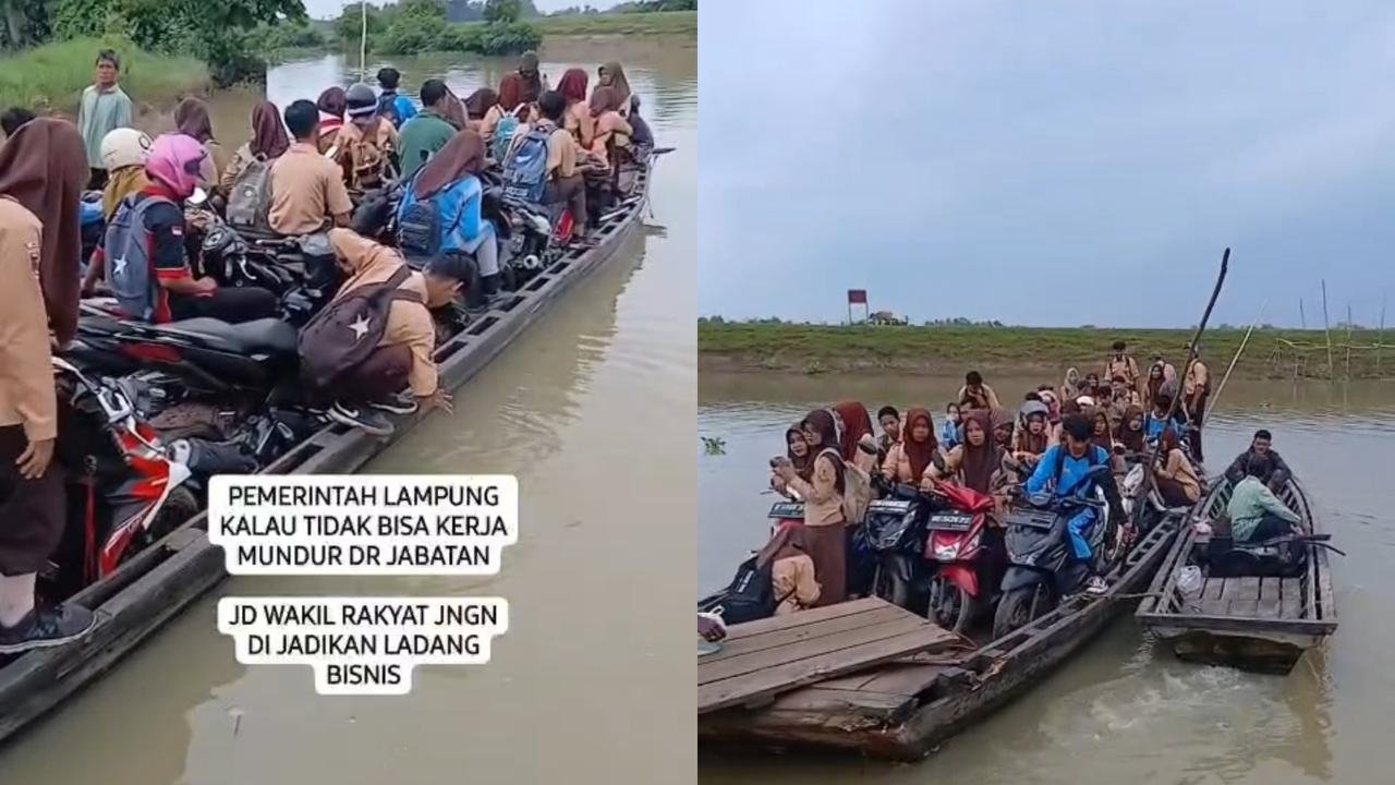“Viral! Alasan Mengejutkan Bupati Lampung Timur Belum Bisa Ganti Getek Siswa Jadi Jembatan”