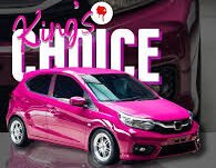 Modifikasi Unik Honda Brio DJ Aloy Warna Pink