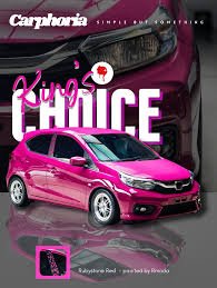 Modifikasi Unik Honda Brio DJ Aloy Warna Pink