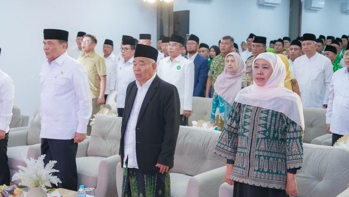 Khofifah Hadiri Rakernas Pergunu-JKSN Bersama Menko Polkam