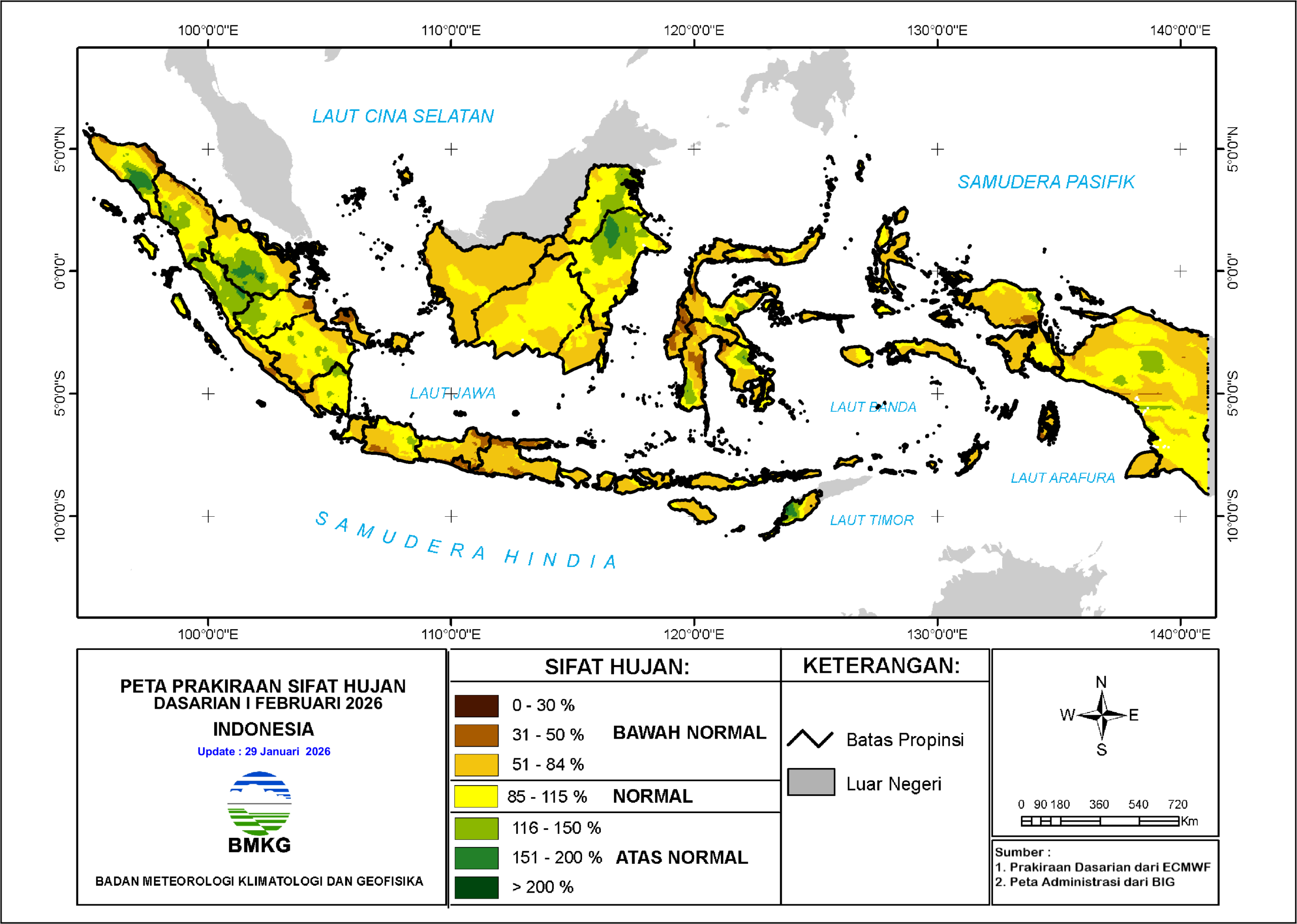 Sedia Payung! Ini Daftar Wilayah Jabodetabek yang Berpotensi Hujan Ekstrem 1-2 Februari